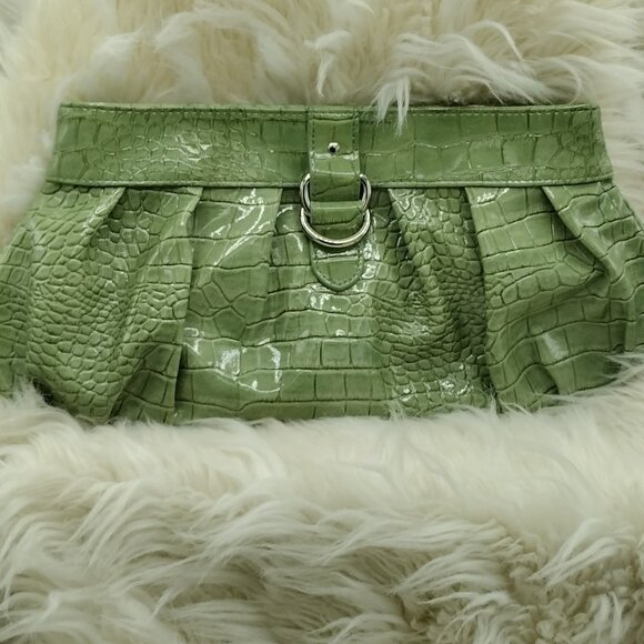 Apt. 9 Handbags - Apt. 9 Crocodile-Embossed Clutch – Lime Green (New with Tags)